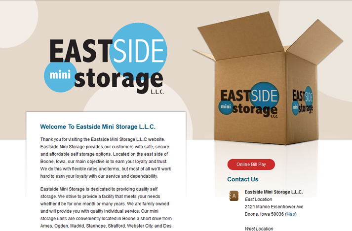 Eastside Mini Storage Screenshot
