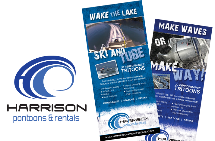 Harrison Pontoons Logo and Flyers