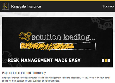 Kingsgate Insurance Website Thumbnail